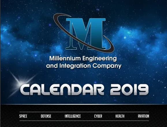 Millennium 2019 annual calendar cover